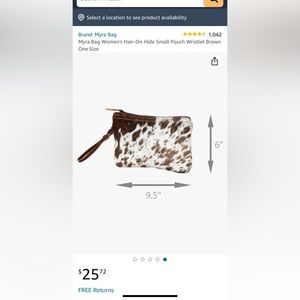 Myra Bag Cowhide Clutch